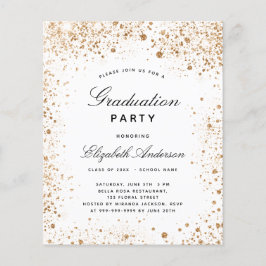 予算の卒業白番金ゴールドグリッター招待