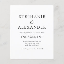 予算の単純な文字婚約発表