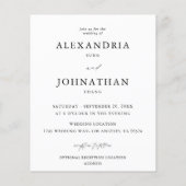 予算の即時モダン写結婚真 チラシ (裏面)