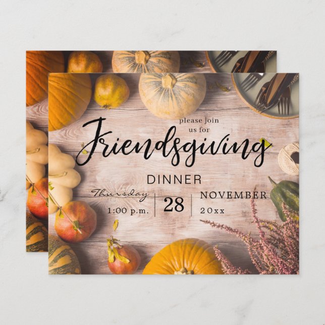 予算の友達夕食の饗宴パンプキン (正面/裏面)