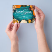 予算の友達夕食の饗宴ブルーパンプキン チラシ (手)