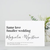 予算の同じ愛の小さい結婚式招待状 (スタンド正面)