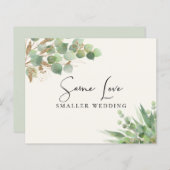 予算の同じ愛の小さな結婚ユーカリ (正面/裏面)