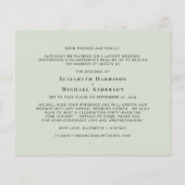 予算の同じ愛の小さな結婚ユーカリ (裏面)