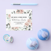 予算の埃っぽいピンクのフローラ移転のお知らせ チラシ (シングル)