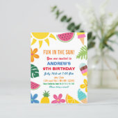 予算の夏の誕生日パーティーへの招待 (スタンド正面)