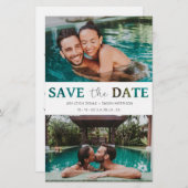 予算の安い紙効果結婚の写真台本 (正面/裏面)