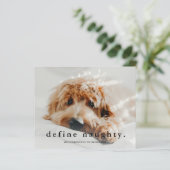 予算の定義いけなPetおもしろいクリスマスカード (スタンド正面)