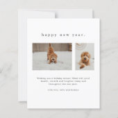 予算の定義いけなPetおもしろいクリスマスカード (裏面)