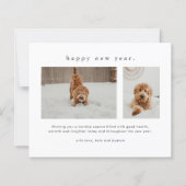 予算の定義いけなPetおもしろいクリスマスカード (裏面)