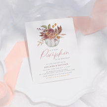 予算の小さなカボチャBoho女の子の赤ちゃんシャワー