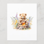 予算の小さな蜂蜜の方法テディ赤ちゃんシャワー (裏面)