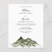 予算の山の日付フライヤーを保存 チラシ (正面)