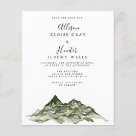 予算の山の日付フライヤーを保存 チラシ