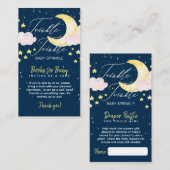 予算の帳簿/おむつラッフル2側面エンクロージャカード 名刺 (正面/裏面)