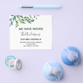 予算の引っ越しお知らせ 春のグリーン チラシ (シングル)