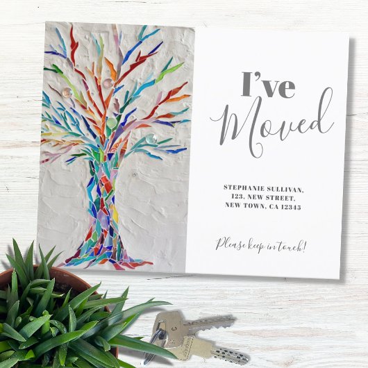 予算の引越しのお知らせカード