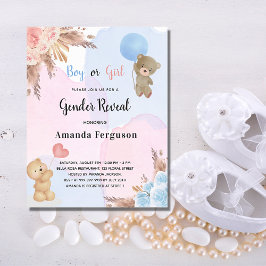 予算の性別でパンパスグラスのテディベアを明らかにする