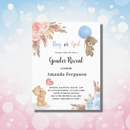 予算の性別でパンパスグラスのテディベアを明らかにする