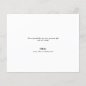 予算の愛と写真感謝していコラージュ赤ちゃんシャワー (裏面)