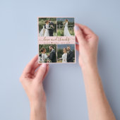 予算の愛と感謝していコラージュの結婚感謝 チラシ (手)