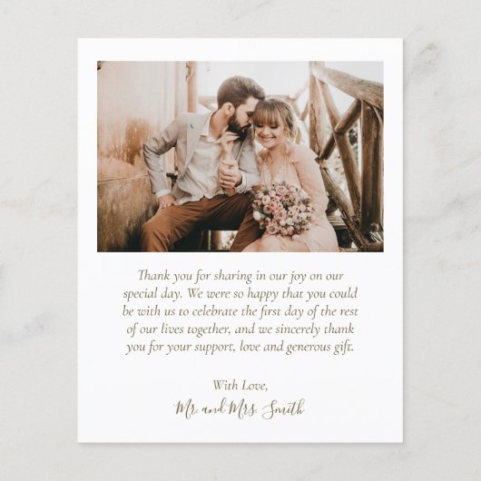 予算の愛と感謝していコラージュの結婚感謝 チラシ (裏面)