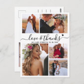 予算の愛と感謝していコラージュの結婚感謝 ポストカード (正面/裏面)