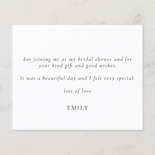 予算の愛と感謝してい将来のミセスブライダルシャワー (裏面)