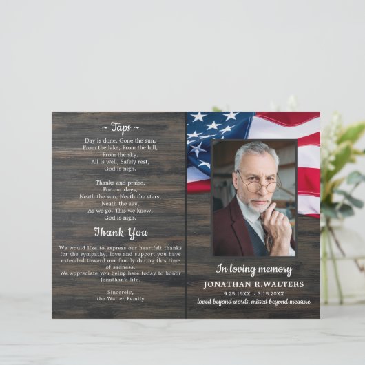 予算の愛国的なサービス秩序メモプログラム (スタンド正面)