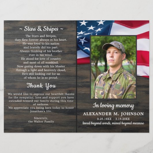 予算の愛国的葬儀退役軍人記念事業 (正面)