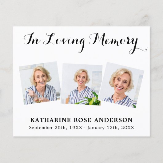 予算の愛情の記憶3写真葬儀ありがとう (正面)