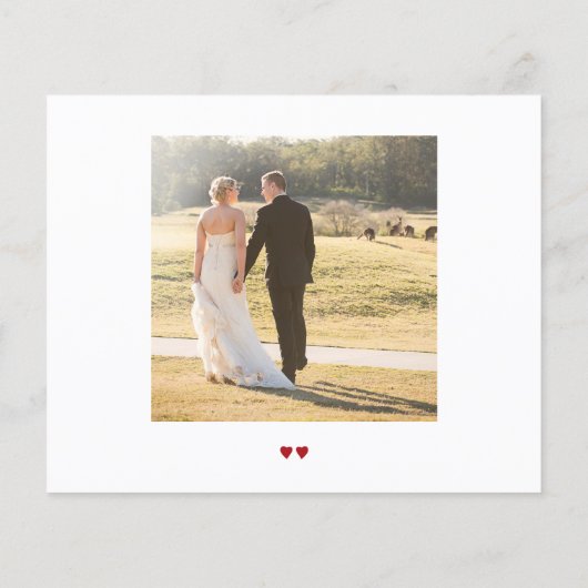 予算の愛感謝していのスクリプト写真結婚の感謝していユーザ チラシ (裏面)