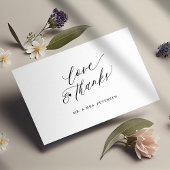 予算の愛感謝していの結婚シンプルの感謝していスクリプト ノートカード