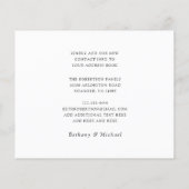 予算の新しいアドレス水の色メールボックス移動カード (裏面)