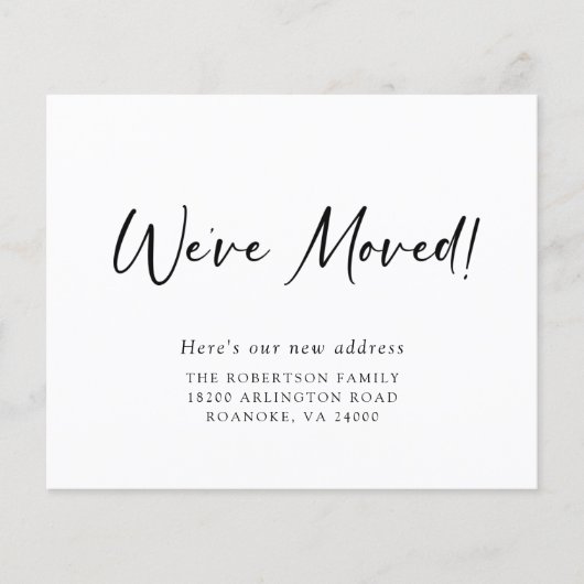 予算の新しいアドレス水の色メールボックス移動カード (正面)