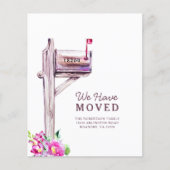 予算の新しいアドレス水の色メールボックス移動カード (正面)