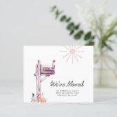 予算の新しいアドレス水の色メールボックス移動カード (スタンド正面)