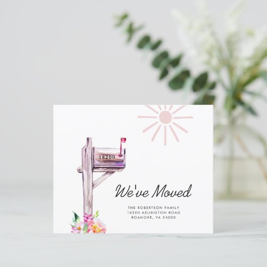 予算の新しいアドレス水の色メールボックス移動カード (スタンド正面)