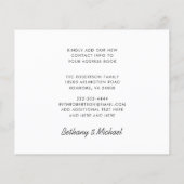 予算の新しいアドレス水の色メールボックス移動カード (裏面)