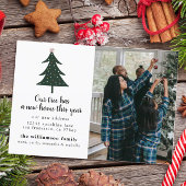 予算の新しいアドレス移動フォトクリスマスカード