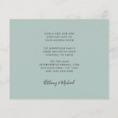 予算の新しいホームスイートホームムービングアナウンス (裏面)