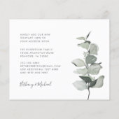 予算の新しいホームスイートホームムービングアナウンス (裏面)