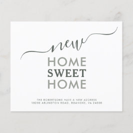 予算の新しいホームスイートホームムービングアナウンス