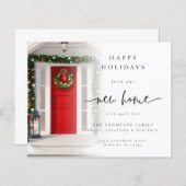 予算の新しいホームフォトオーバーレイクリスマスカード (正面/裏面)