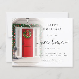 予算の新しいホームフォトオーバーレイクリスマスカード