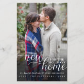 予算の新しいホームフォトムービングホリデーカード (正面)