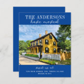 予算の新しいホームフォト青の発表 (正面/裏面)