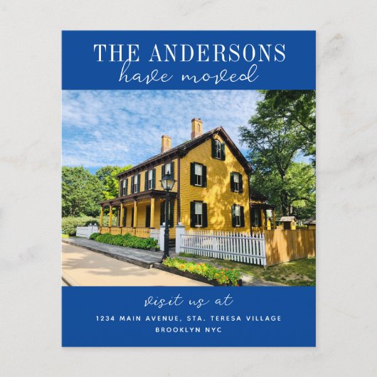 予算の新しいホームフォト青の発表 (正面)