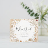 予算の新しいホームワイルドフラワーの葉の移動カード (スタンド正面)