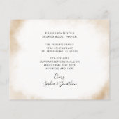 予算の新しいホームワイルドフラワーの葉の移動カード (裏面)